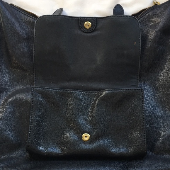Fossil black zip shoulder bag - Picture 4 of 15
